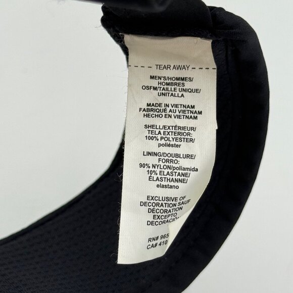 Under Armour UA Launch Visor Black & Silver Mens OSFM Adjustable Run Workout - Picture 7 of 8